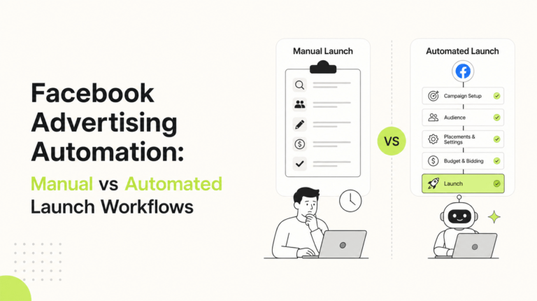 Facebook Advertising Automation: Manual vs Automated Launch Workflows