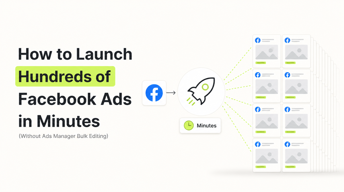 How to Launch Hundreds of Facebook Ads in Minutes