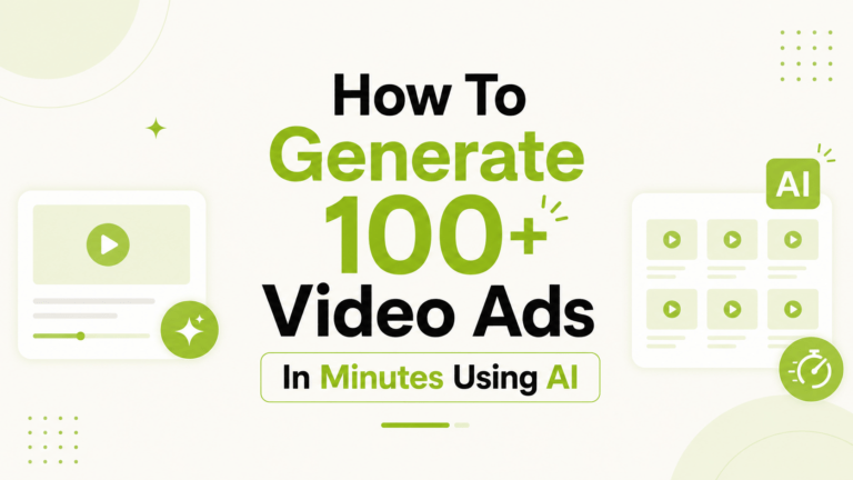 How To Generate 100+ Video Ads In Minutes Using AI (Step-By-Step Guide)