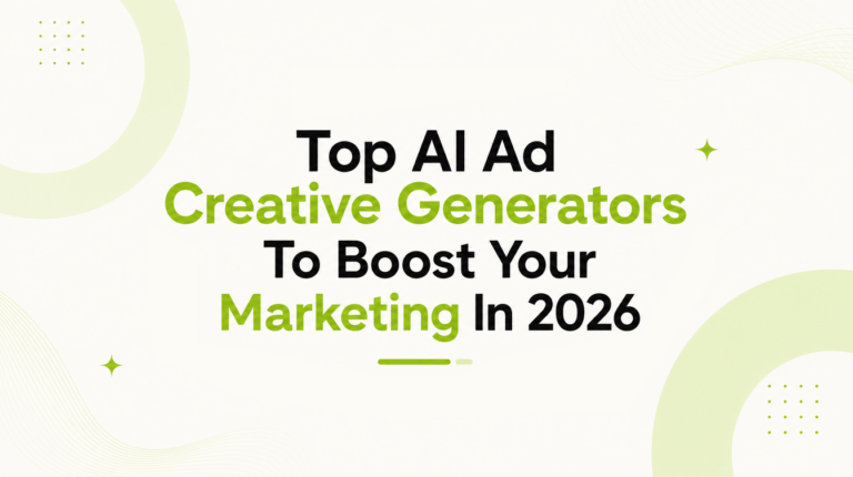 Top AI Ad Creative Generators To Boost Your Marketing In 2026