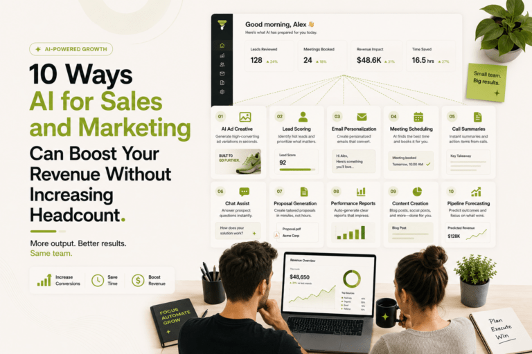 10 Ways AI for Sales and Marketing Can Boost Your Revenue Without Increasing Headcount
