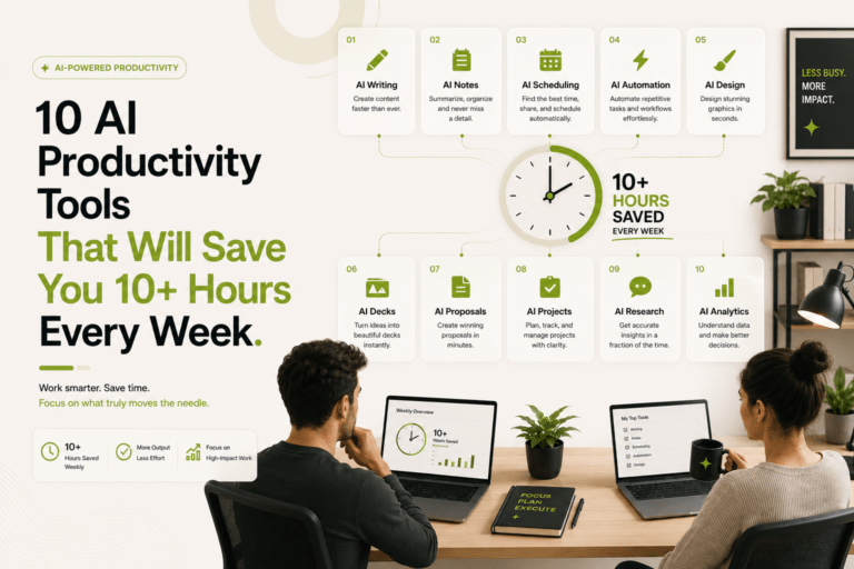 10 AI Productivity Tools That Will Save You 10+ Hours Every Week