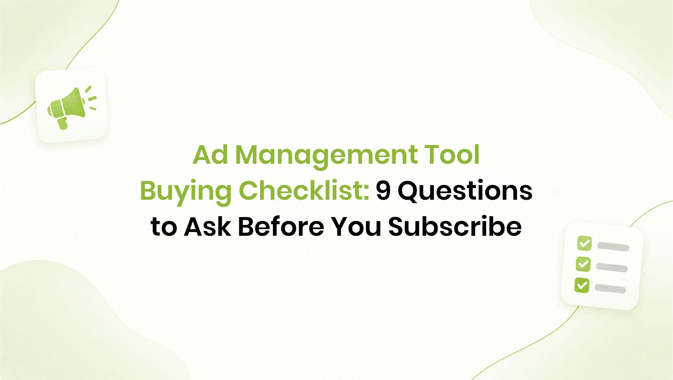 ad management tool