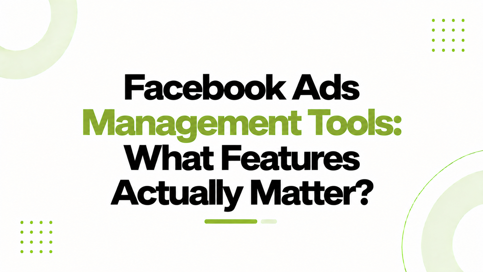 facebook ads management