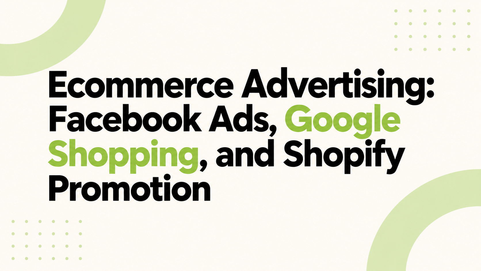 ecommerce advertising