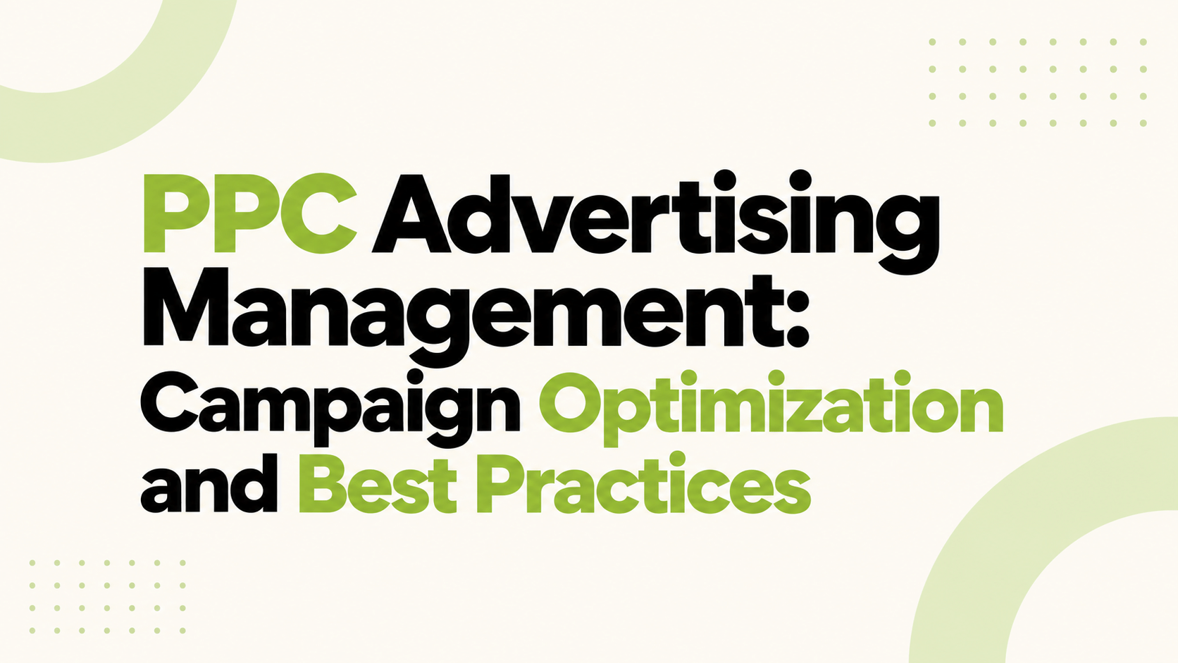 ppc advertising management