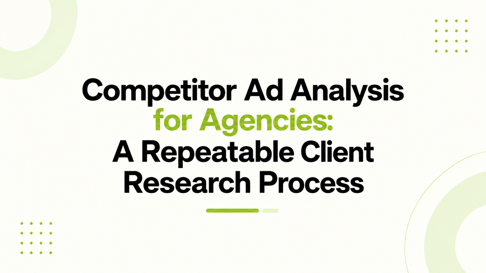 Competitor Ad Analysis